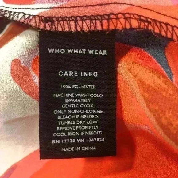 Who What Wear Floral Tropical Career Business Button Up Long Sleeve Blouse Sz 1X - Picture 9 of 11